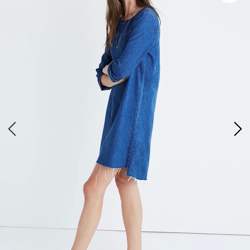 Madewell denim step hem dress
